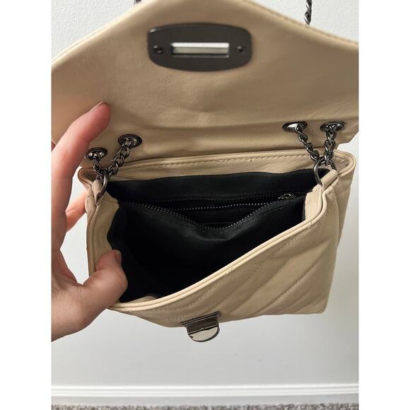 Davina Firenze beige clasp leather shoulder bag - Picture 4 of 5